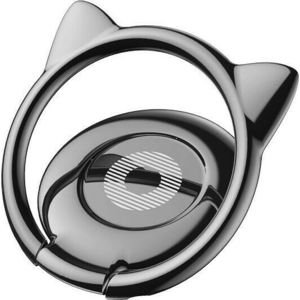 Baseus Metalic Cat Ring Holder - Black 25593455